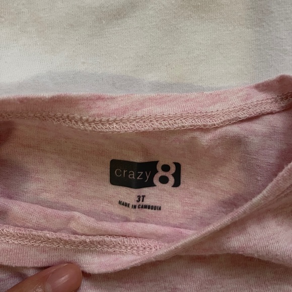 Girls’ tops size=pink/3T, white/5T - Picture 3 of 4